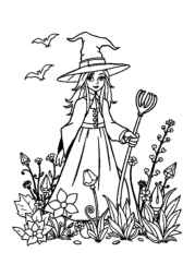 Witches Coloring Book CD9157EF (12 Coloring Pages)