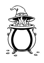 Witches Coloring Book CD9157EF (12 Coloring Pages)
