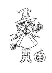Witches Coloring Book CD9157EF (12 Coloring Pages)