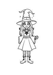 Witches Coloring Book D9AA6B6A (12 Coloring Pages)