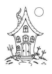 Witches Coloring Book D9AA6B6A (12 Coloring Pages)