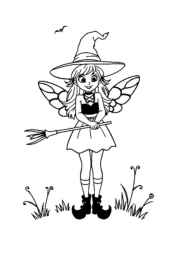 Witches Coloring Book D9AA6B6A (12 Coloring Pages)