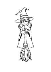 Witches Coloring Book D9AA6B6A (12 Coloring Pages)