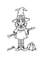 Witches Coloring Book D9AA6B6A (12 Coloring Pages)