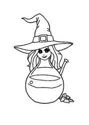 Witches Coloring Book D9AA6B6A (12 Coloring Pages)