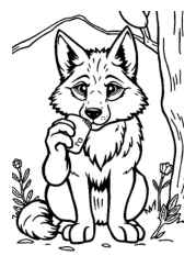 Wolf Penny Coloring Book A6EA3742 (12 Coloring Pages)