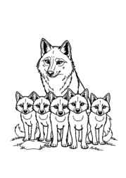 Wolf Penny Coloring Book A6EA3742 (12 Coloring Pages)