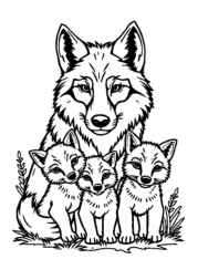 Wolf Penny Coloring Book A6EA3742 (12 Coloring Pages)