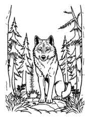 Wolf Penny Coloring Book EA2F3341 (12 Coloring Pages)