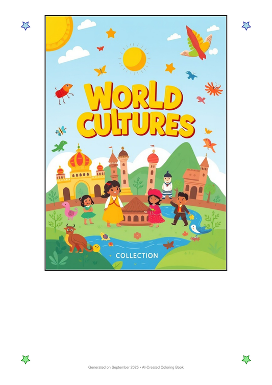 World Cultures Coloring Book 5E5C0F9C (12 Coloring Pages)