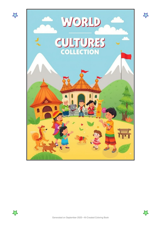 World Cultures Coloring Book 7FB366C6 (12 Coloring Pages)